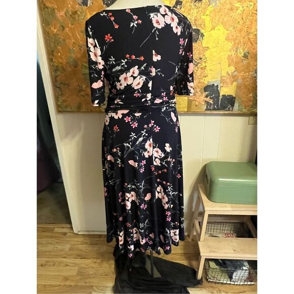 NWT sample, Jessica Howard Dress Short Sleeve Floral Size 14 - Picture 6 of 9